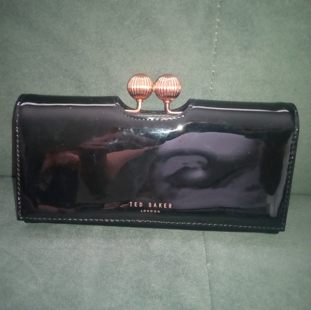 Ted Baker London bobble patent leather wallet